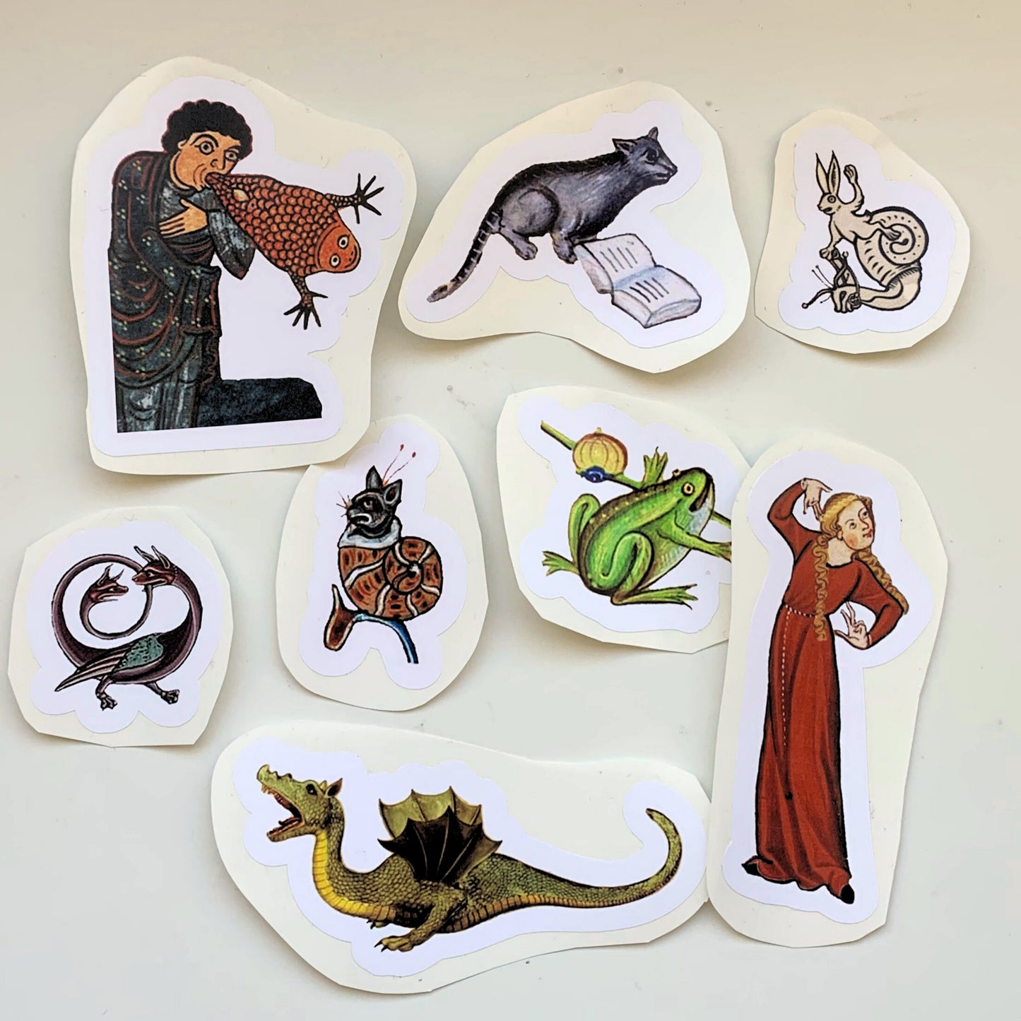 Stickers medievales (set de 5)