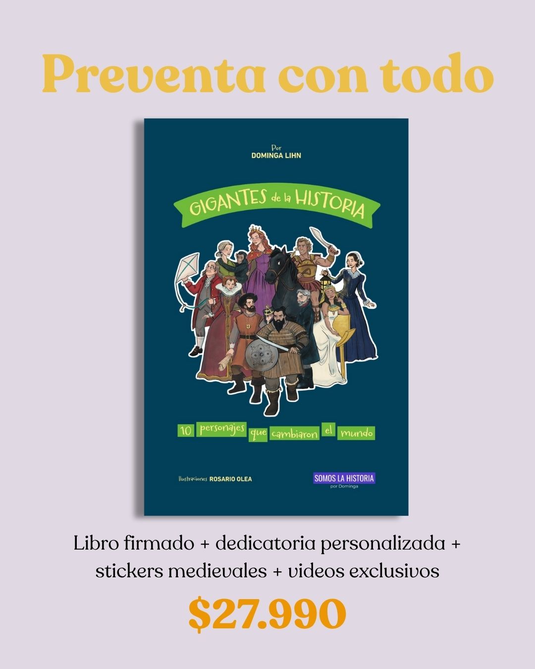 Preventa libro Gigantes de la historia
