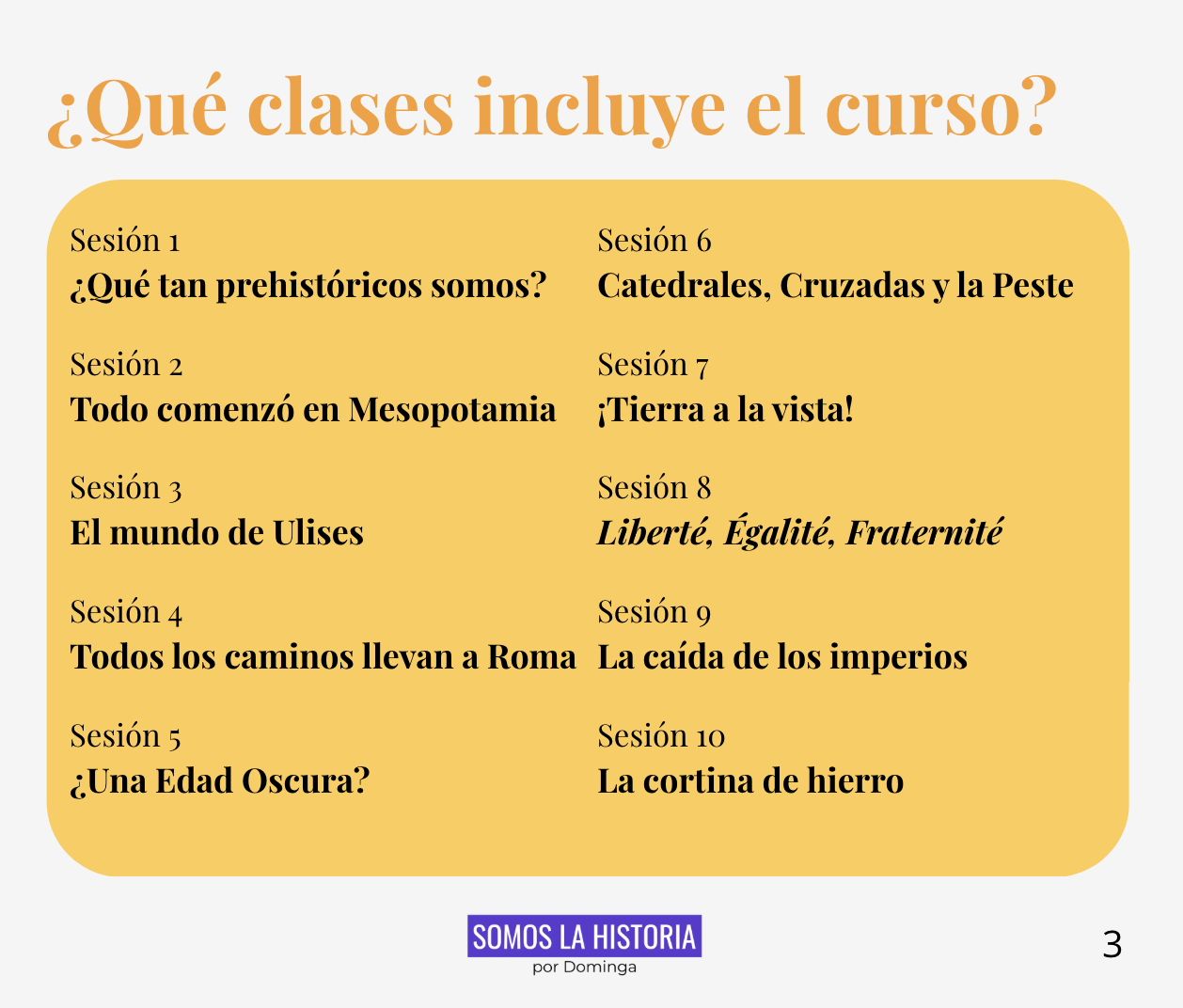 Curso Una Breve Historia de la Humanidad - El curso ideal para entender la historia