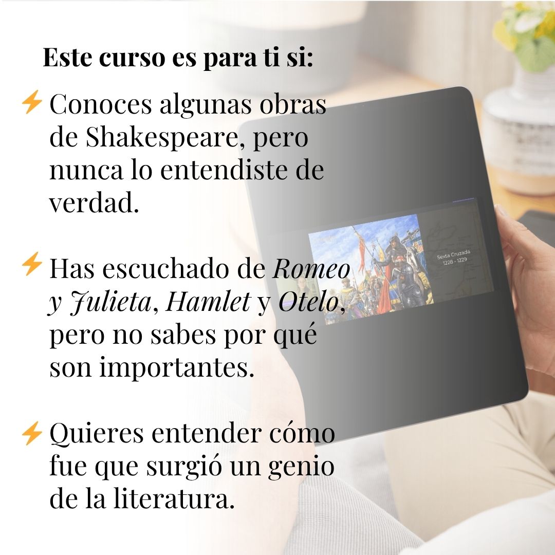 Clase online: Shakespeare: vida y obra