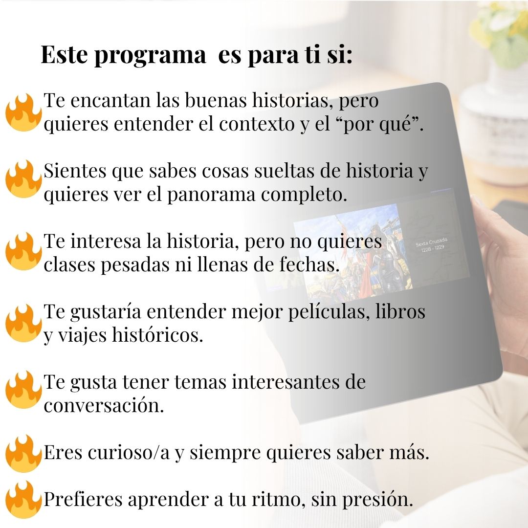 Programa de Historia para Mentes Curiosas — 16 cursos, 16 horas. $99.990